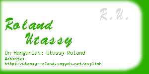 roland utassy business card